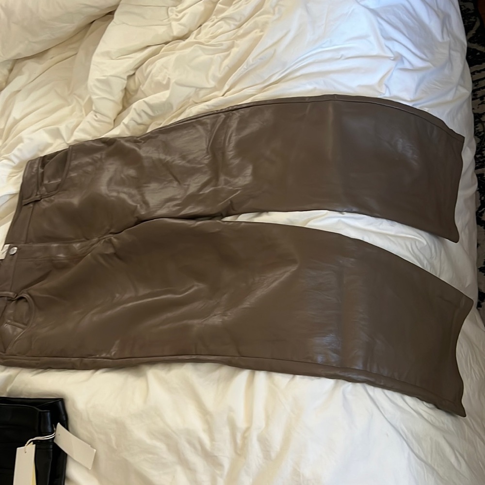 Aritzia Wilfred faux leather pants